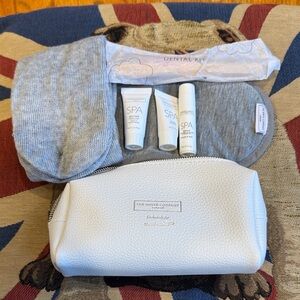 The White Company Toiletry Set with Gray Accessories
